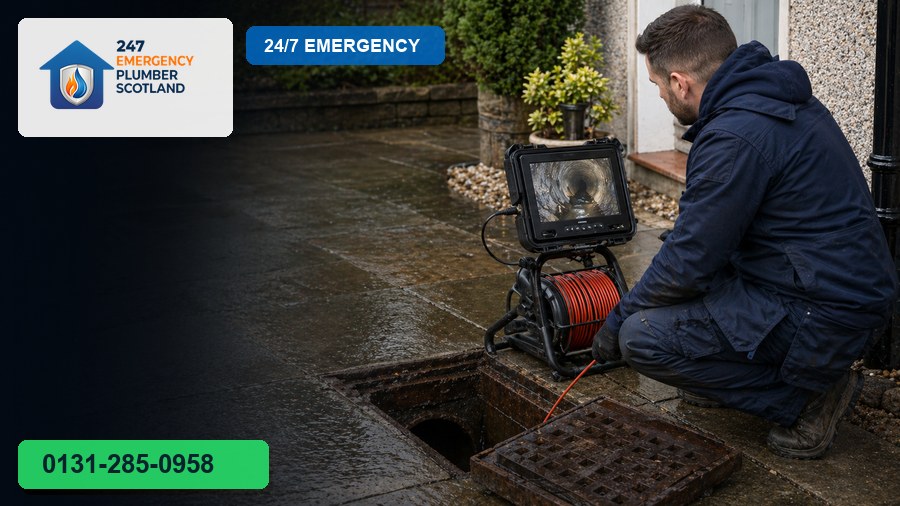 Example plumbing work by 24/7 Emergency Plumbing Scotland: drain 01