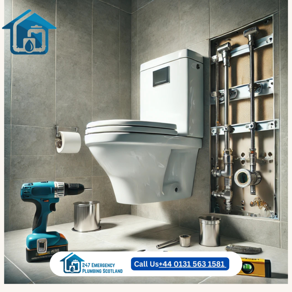 wall mounted toilet installation